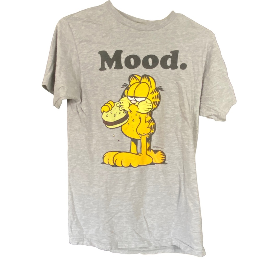 Ripple Junction Garfield MOOD Funny Retro Gray Men’s S T-Shirt MINTY